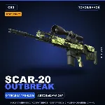 StatTrak™ SCAR-20 | Outbreak | Поношенное · Скин Counter-Strike 2