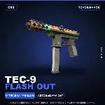 Tec-9 | Flash Out | Поношенное · Скин Counter-Strike 2