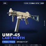 UMP-45 | Labyrinth | После полевых испытаний · Скин Counter-Strike 2