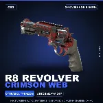 R8 Revolver | Crimson Web | Закалённое в боях · Скин Counter-Strike 2