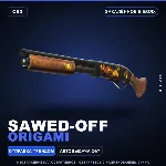 Sawed-Off | Origami | Закалённое в боях · Скин Counter-Strike 2