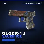 Glock-18 | Sacrifice | После полевых испытаний · Скин Counter-Strike 2
