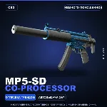 MP5-SD | Co-Processor | Немного поношенное · Скин Counter-Strike 2