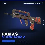 FAMAS | Survivor Z | После полевых испытаний · Скин Counter-Strike 2