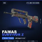 FAMAS | Survivor Z | Закалённое в боях · Скин Counter-Strike 2