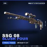 SSG 08 | Blush Pour | Немного поношенное · Скин Counter-Strike 2
