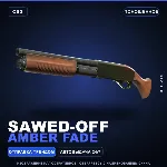 Sawed-Off | Amber Fade | Поношенное · Скин Counter-Strike 2