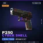 StatTrak™ P250 | Cyber Shell | Поношенное · Скин Counter-Strike 2 - irongamers.ru