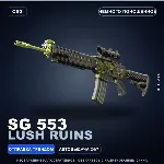 SG 553 | Lush Ruins | Немного поношенное · Скин Counter-Strike 2