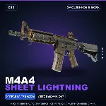 M4A4 | Sheet Lightning | Закалённое в боях · Скин Counter-Strike 2