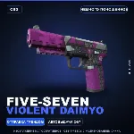 Five-SeveN | Violent Daimyo | Немного поношенное · Скин Counter-Strike 2