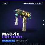 MAC-10 | Cat Fight | После полевых испытаний · Скин Counter-Strike 2