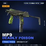 StatTrak™ MP9 | Deadly Poison | После полевых испытаний · Скин Counter-Strike 2