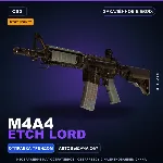 StatTrak™ M4A4 | Etch Lord | Закалённое в боях · Скин Counter-Strike 2