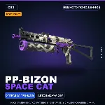 StatTrak™ PP-Bizon | Space Cat | Немного поношенное · Скин Counter-Strike 2