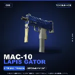 MAC-10 | Lapis Gator | Поношенное · Скин Counter-Strike 2