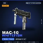 StatTrak™ MAC-10 | Whitefish | Немного поношенное · Скин Counter-Strike 2