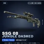 SSG 08 | Jungle Dashed | Закалённое в боях · Скин Counter-Strike 2