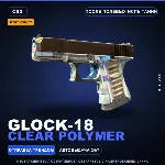 StatTrak™ Glock-18 | Clear Polymer | После полевых испытаний · Скин Counter-Strike 2