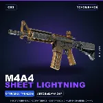 M4A4 | Sheet Lightning | Поношенное · Скин Counter-Strike 2