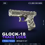 Glock-18 | Trace Lock | Закалённое в боях · Скин Counter-Strike 2