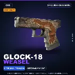 StatTrak™ Glock-18 | Weasel | Закалённое в боях · Скин Counter-Strike 2