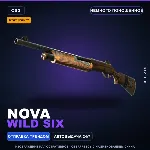 StatTrak™ Nova | Wild Six | Немного поношенное · Скин Counter-Strike 2