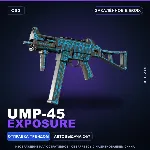 UMP-45 | Exposure | Закалённое в боях · Скин Counter-Strike 2