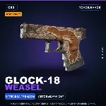 StatTrak™ Glock-18 | Weasel | Поношенное · Скин Counter-Strike 2