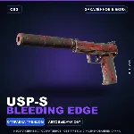 USP-S | Bleeding Edge | Закалённое в боях · Скин Counter-Strike 2