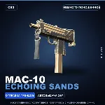 MAC-10 | Echoing Sands | Немного поношенное · Скин Counter-Strike 2