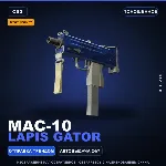 StatTrak™ MAC-10 | Lapis Gator | Поношенное · Скин Counter-Strike 2