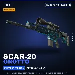 StatTrak™ SCAR-20 | Grotto | Немного поношенное · Скин Counter-Strike 2