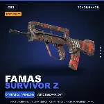 StatTrak™ FAMAS | Survivor Z | Поношенное · Скин Counter-Strike 2