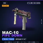 StatTrak™ MAC-10 | Pipe Down | Закалённое в боях · Скин Counter-Strike 2