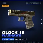 StatTrak™ Glock-18 | Warhawk | Немного поношенное · Скин Counter-Strike 2