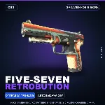 Five-SeveN | Retrobution | Закалённое в боях · Скин Counter-Strike 2