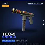 StatTrak™ Tec-9 | Snek-9 | Немного поношенное · Скин Counter-Strike 2