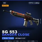 StatTrak™ SG 553 | Danger Close | Прямо с завода · Скин Counter-Strike 2