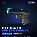 Glock-18 | Bunsen Burner | Поношенное · Скин Counter-Strike 2