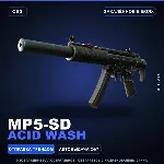 MP5-SD | Acid Wash | Закалённое в боях · Скин Counter-Strike 2