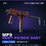 MP9 | Ruby Poison Dart | После полевых испытаний · Скин Counter-Strike 2