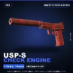 USP-S | Check Engine | Немного поношенное · Скин Counter-Strike 2