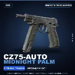 CZ75-Auto | Midnight Palm | Немного поношенное · Скин Counter-Strike 2