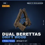 Сувенирный Dual Berettas | Drift Wood | Немного поношенное · Скин Counter-Strike 2