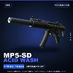 MP5-SD | Acid Wash | Поношенное · Скин Counter-Strike 2
