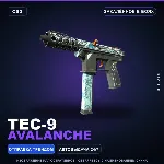 Tec-9 | Avalanche | Закалённое в боях · Скин Counter-Strike 2