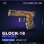 Glock-18 | Weasel | После полевых испытаний · Скин Counter-Strike 2
