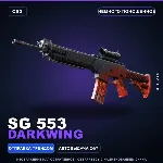 SG 553 | Darkwing | Немного поношенное · Скин Counter-Strike 2