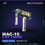 MAC-10 | Cat Fight | Немного поношенное · Скин Counter-Strike 2